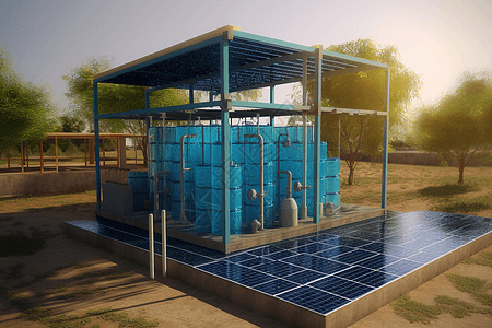 太阳能水处理厂图片