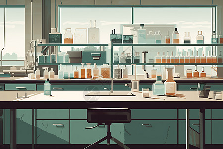 实验室用品背景图片