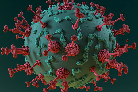 病毒细胞场景图片