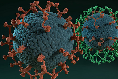 抽象的病毒概念图片