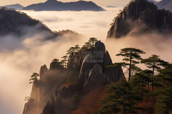 黄山壮丽的风景图片