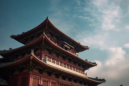 中式古典建筑背景图片