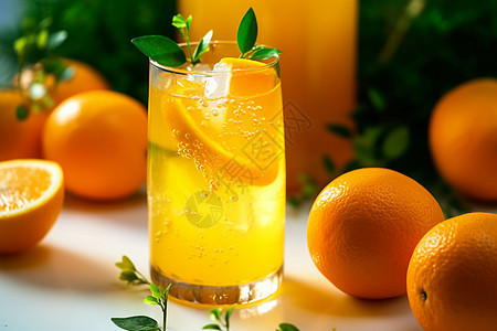 新鲜的橙汁图片