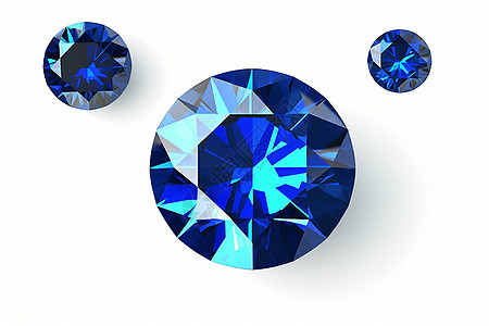 圆形的蓝宝石图片
