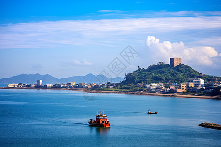 东平镇的海水自然景观图片