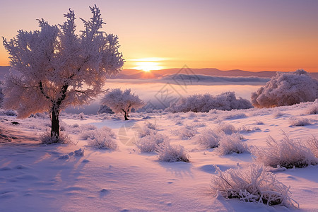 冬季雪景图片