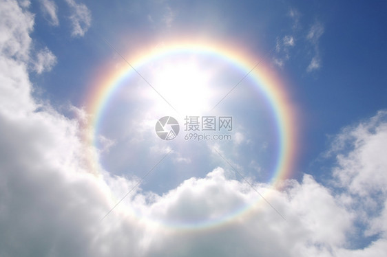 阳光折射的彩虹图片