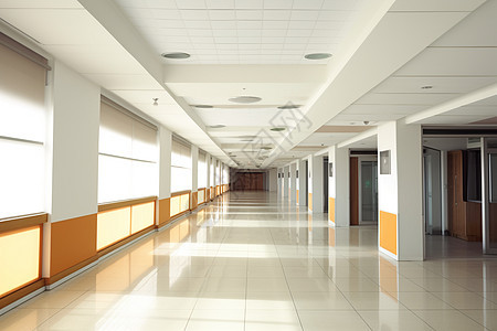 现代办公楼走廊图片
