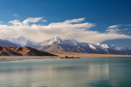 喀什帕米尔高原湖泊背景