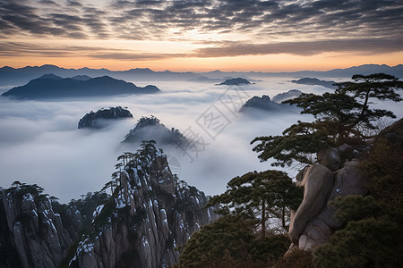 安徽黄山云海图片