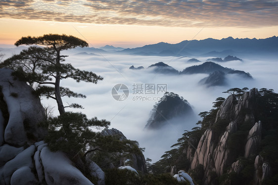 安徽黄山自然风景图片