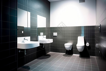 卫生间内部浴室墙砖高清图片