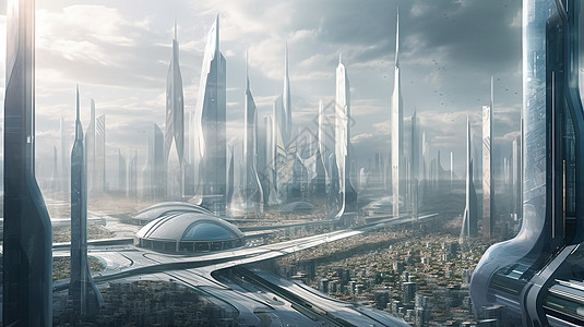 科技虚拟的工程城市图片