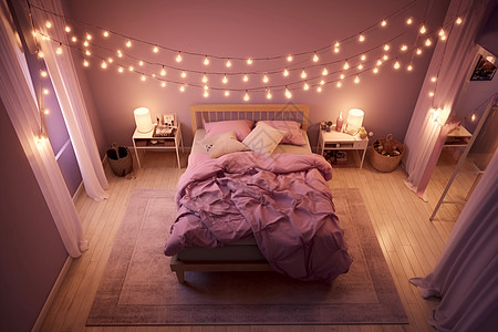 梦幻浪漫的卧室图片
