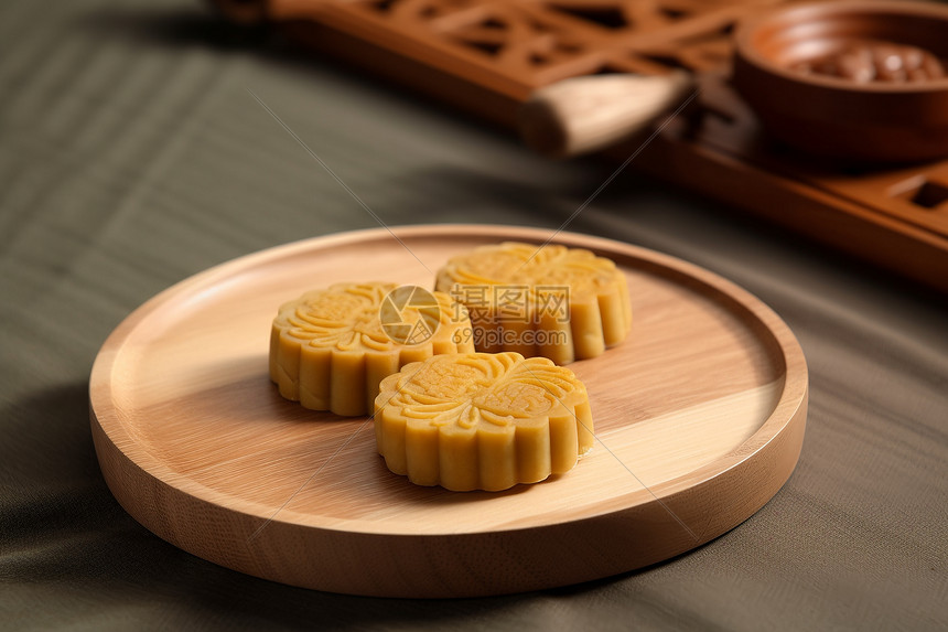 中秋节美食月饼图片