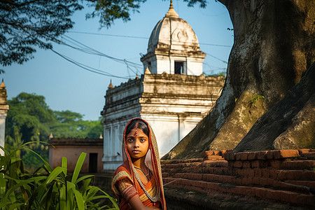 孟加拉国的女孩高清图片