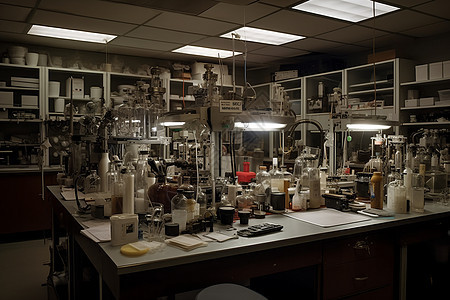 实验室的各种设备背景图片