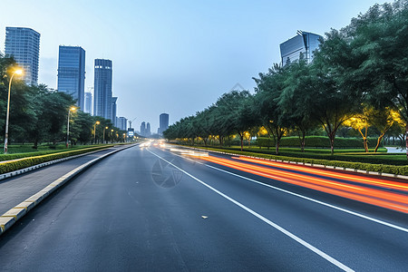 城市公路通往城市的道路背景