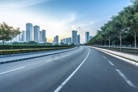 宽阔的道路宽阔公路高清图片