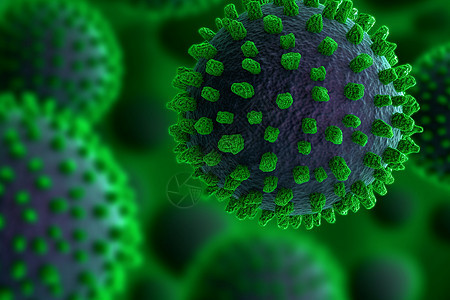 绿色的病毒背景图片