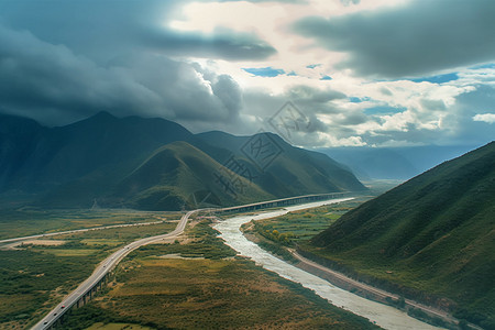 美丽的山脉风景图片