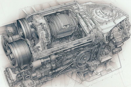 汽车变速器的草图图片