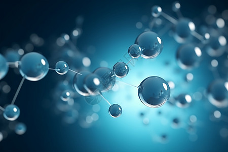 氢分子的概念图背景图片