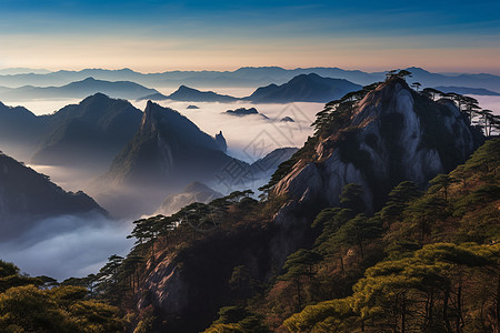 户外的山脉图片