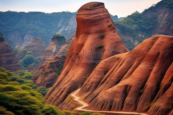 丹霞山自然奇观图片