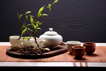 东方文化品茶图片