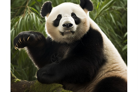慵懒的熊猫图片