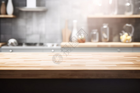 虚化的厨房背景图图片