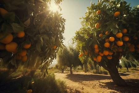 甜橙种植园图片