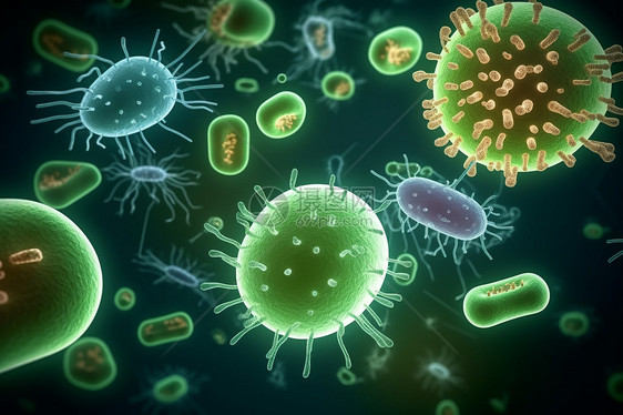 微观细菌病原体图片