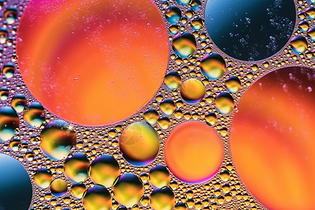 抽象五彩的气泡纹理图片