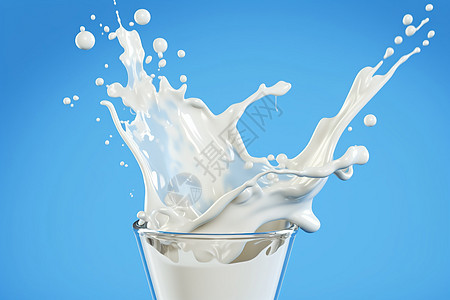 飞溅的牛奶背景图片