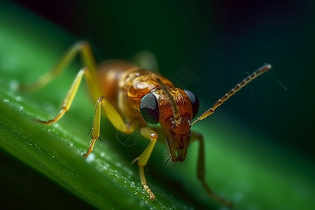 草叶上的蚂蚁图片