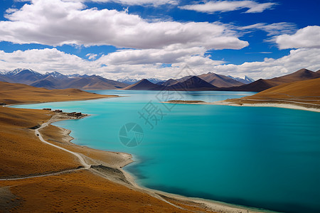 圣湖山南岗巴拉风景图片