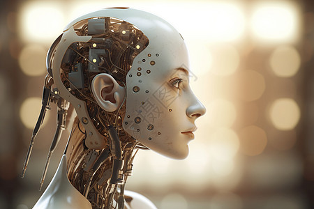 人工智能神经网络人形机器人的神经网络设计图片