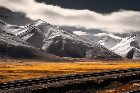 雪山自然美景图片