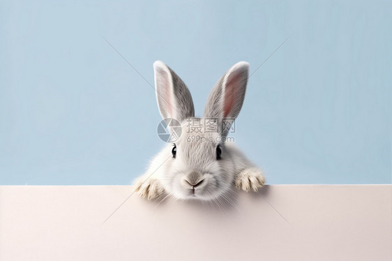 一只可爱的兔子图片