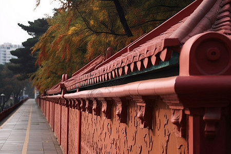 网红墙玉山路背景图片