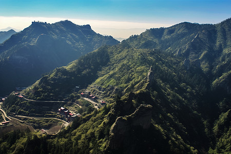 户外山顶景色图片