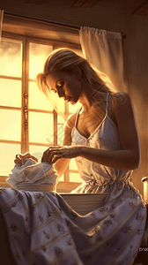 女人洗衣服背景图片