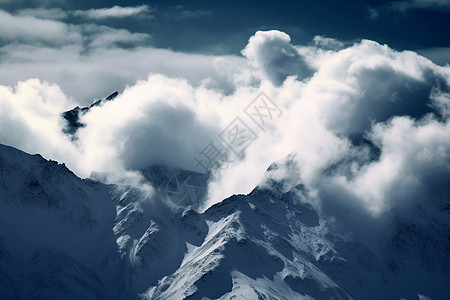 雪山的自然景观图片