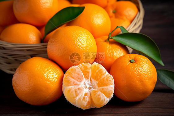 营养健康的橘子图片