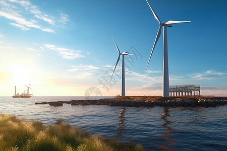 新能源风力涡轮机图片