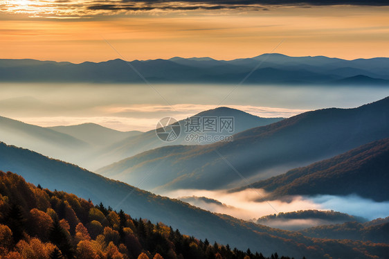 日落云彩唯美风景图片