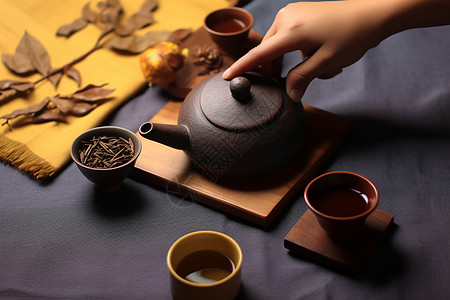 茶艺文化背景图片