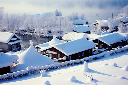 冬季的雪乡图片